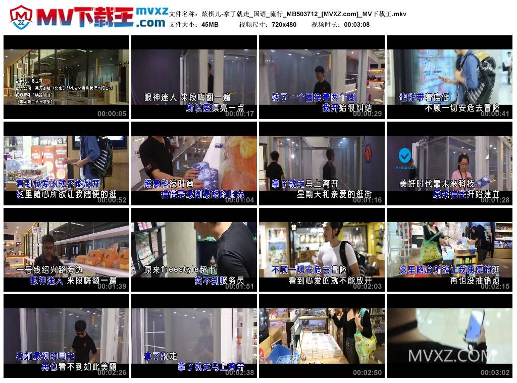 炫棋儿-拿了就走_国语_流行_MB503712